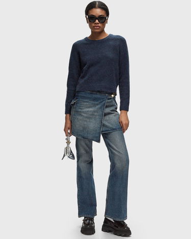 Džínsy GANNI Heavy Washed Denim Flared Skirt Jeans Modrá | J1562-567, 1