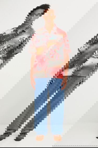 Košeľa Carhartt WIP Short Sleeve Solar Chrome Relaxed Fit Classic Collar Shirt Rôznofarebný | I035155.32LXX, 4