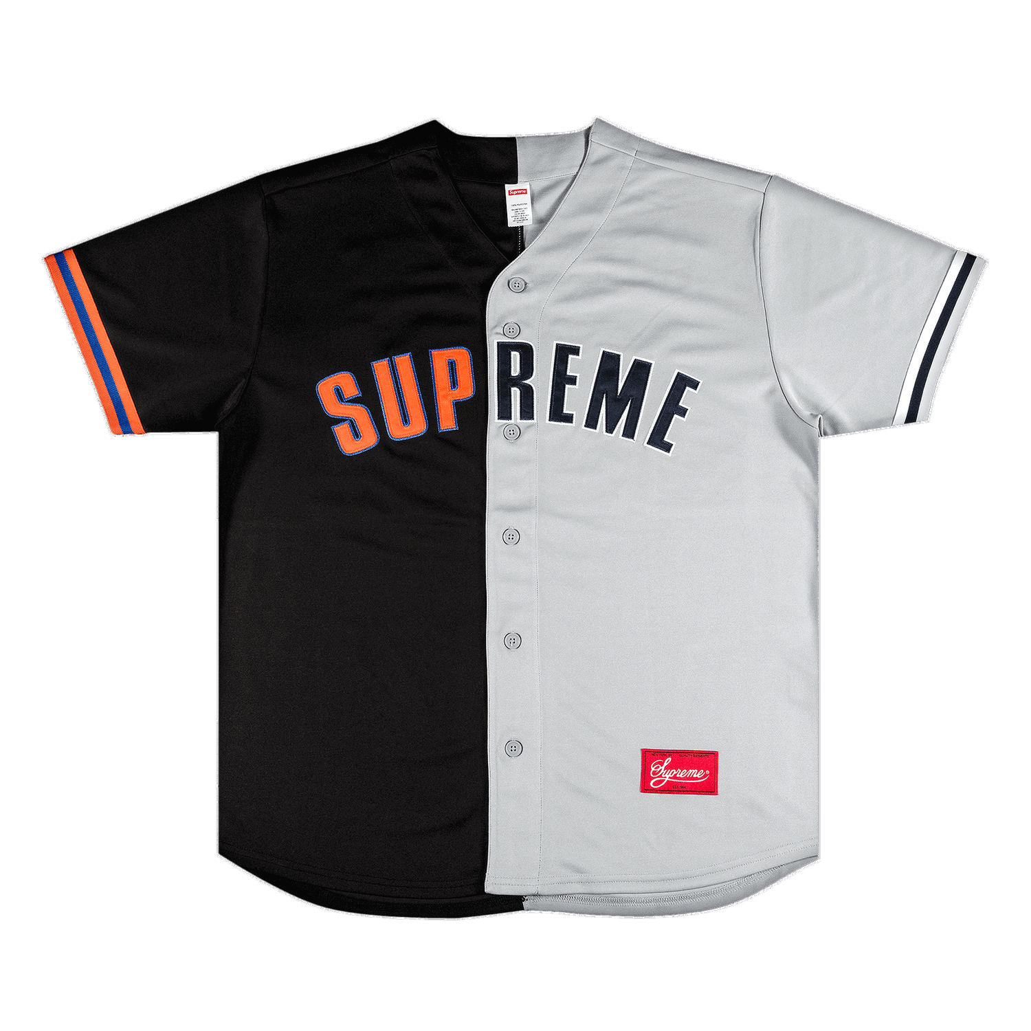 Dres Supreme Don't Hate Baseball Jersey Šedá | SS21KN11 BLACK, 0