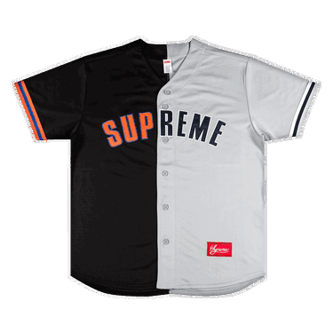 Dres Supreme Don't Hate Baseball Jersey Šedá | SS21KN11 BLACK, 0