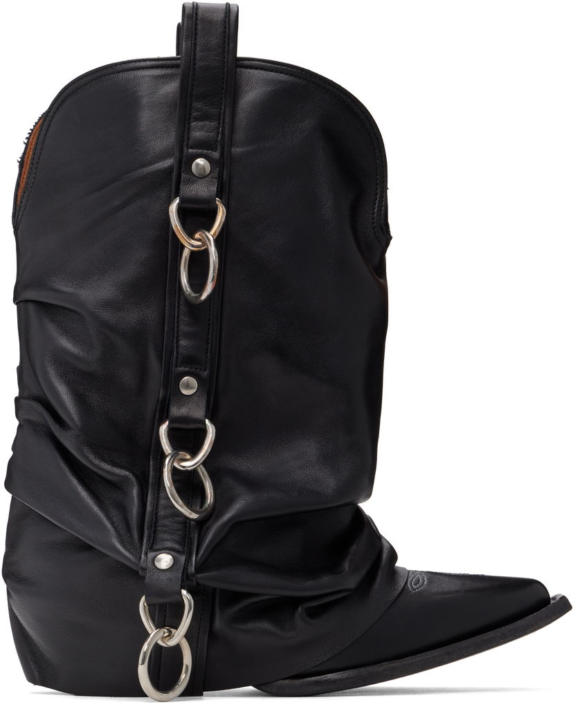 Oblečenie R13 R13 Harness Low Rider Cowboy Boots Čierna | R13WS064-S152A