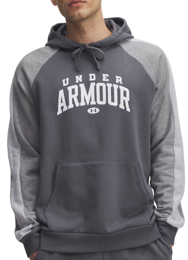 Mikina Under Armour Rival Fleece Color Block Hoodie Šedá | 6003958-025, 0