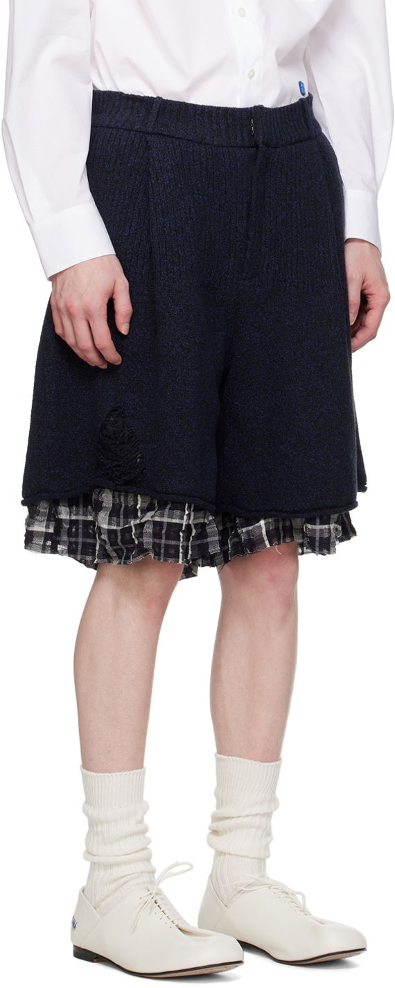 Layered Knit Shorts