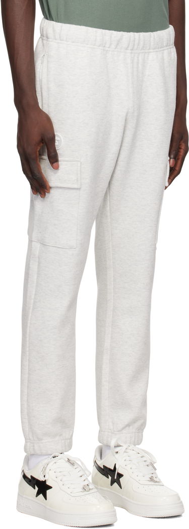 Tepláky AAPE by A Bathing Ape AAPE by A Bathing Ape 'AAPE Now' Sweat Cargo Pants Šedá | AAPPTMB628XANWH2, 1