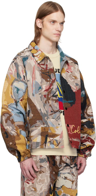 Bunda KidSuper KidSuper Jacquard Paintings Coach Jacket Rôznofarebný | SS25-OW-14, 1