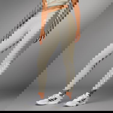 Legíny adidas Performance Hyperglam Shine Full-Length Leggings Béžová | IS4056, 1