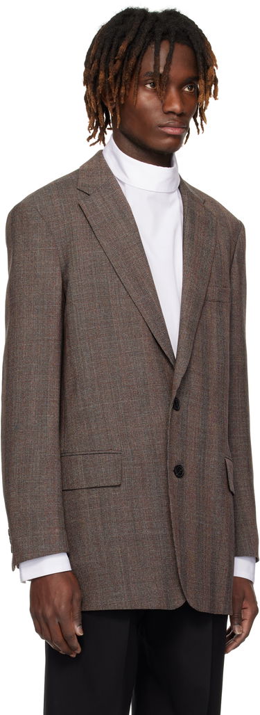Bunda Dries Van Noten Dries Van Noten Check Blazer Hnedá | 251-020404-1382, 1