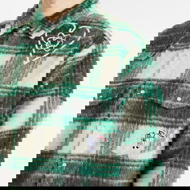 Košeľa BILLIONAIRE BOYS CLUB Heart & Mind Check Overshirt Zelené | B25127-GRN, 5