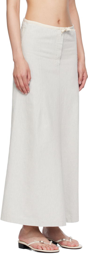 Sukňa Baserange Baserange Arthur Denim Maxi Skirt Biela | SKAR-DE-SU25, 1