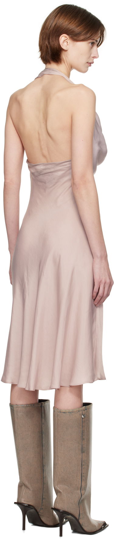 Šaty Diesel Diesel D-Estiny Halter Neck Midi Dress Ružová | A16221 0JNAC, 2