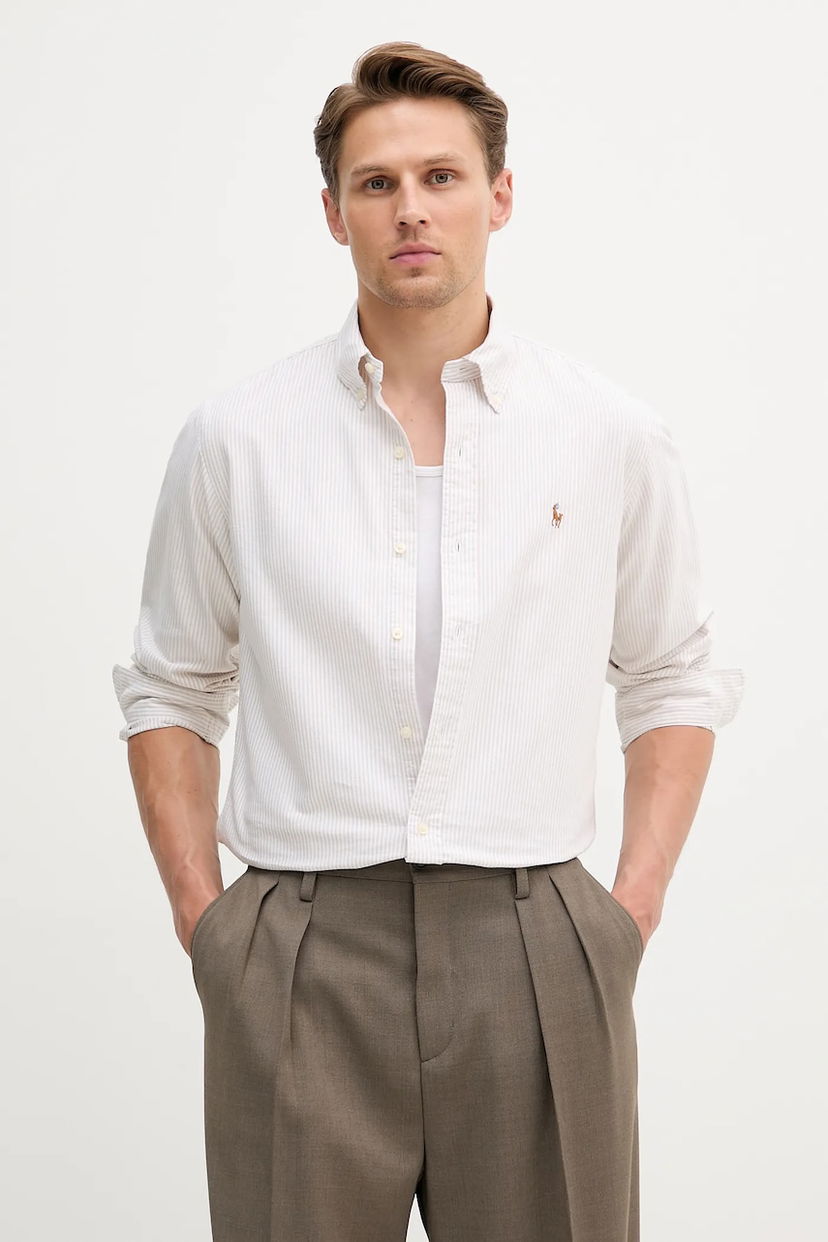 Košeľa Polo by Ralph Lauren Polo Ralph Lauren Regular Fit Button-Down Shirt Biela | 710953704