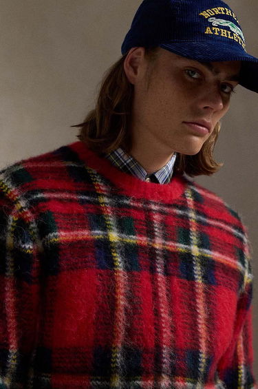Sveter Polo by Ralph Lauren Plaid Wool Sweater Červená | 710949292, 3