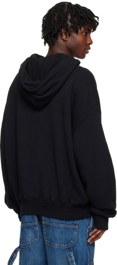 Mikina Off-White Black Embroidered Logo Hoodie Čierna | OMBB118F23FLE0101001, 2