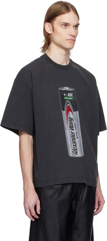 Tričko Alexander Wang Alexander Wang Unisex Battery Logo-Print Graphic T-Shirt Čierna | UCC2251832, 4