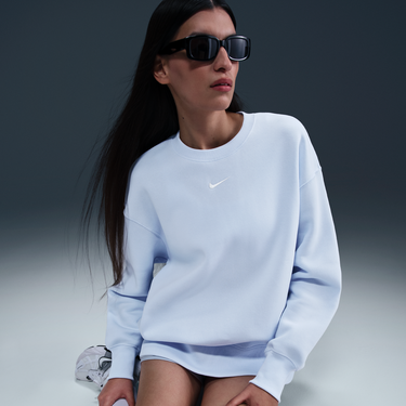 Sveter Nike Sportswear Phoenix Fleece Crew Sweatshirt Modrá | FZ4270-423, 4