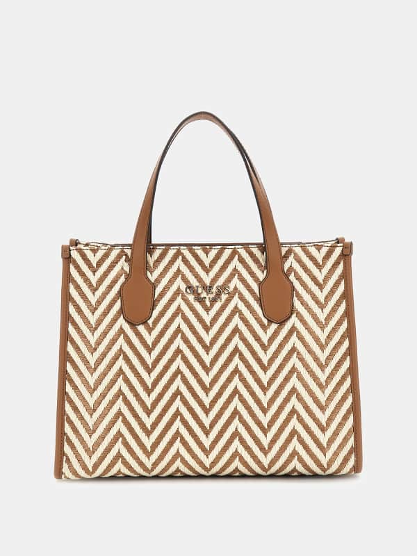 Kabelka GUESS Silvana Raffia Handbag Béžová | HWCV8665220, 0