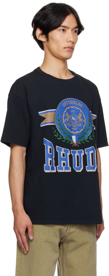 Tričko Rhude Rhude 'Cotswold' Crest Graphic Tee Čierna | RHPF25TT06012, 1
