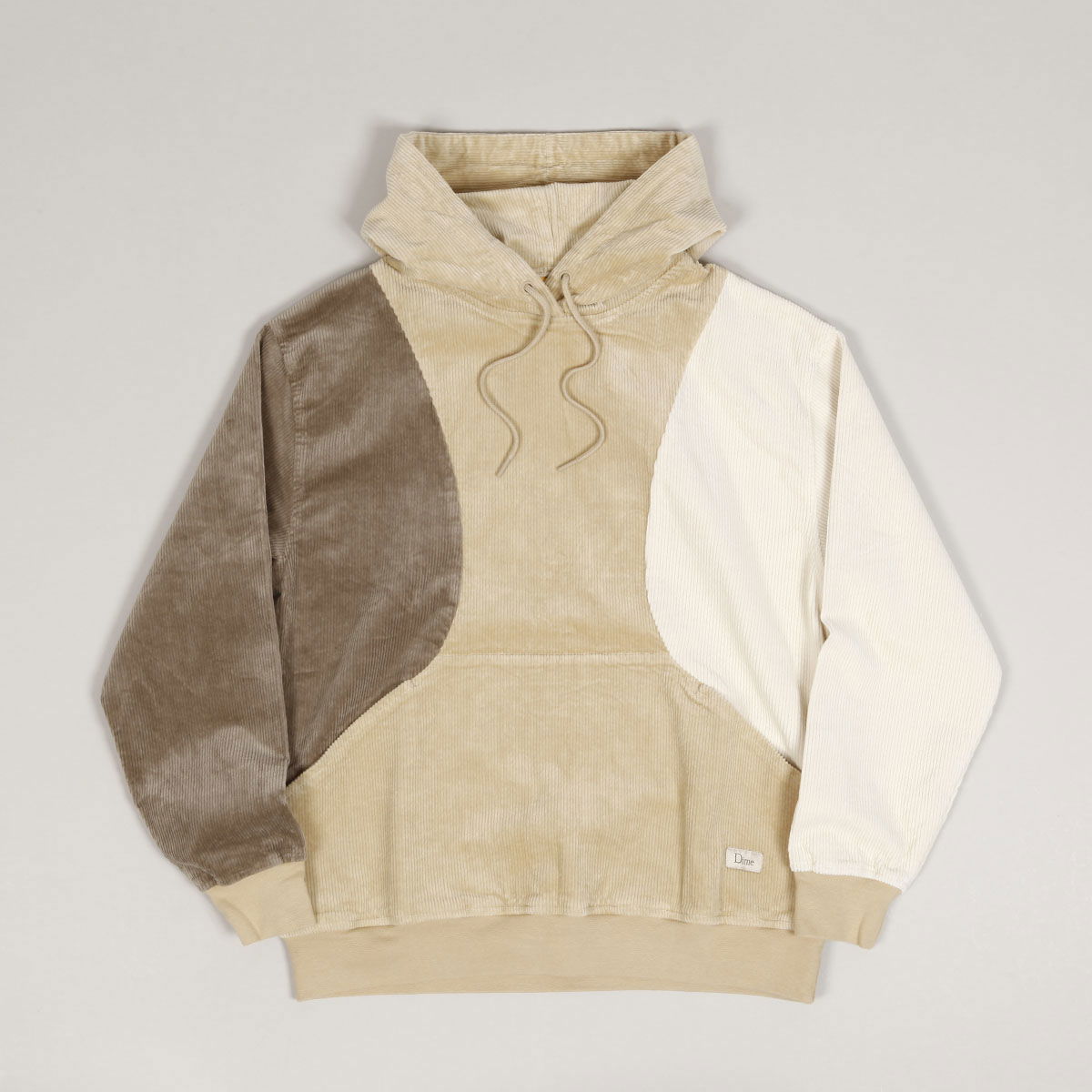 Mikina Dime Wave Corduroy Hoodie Béžová | dimeho239bei, 1