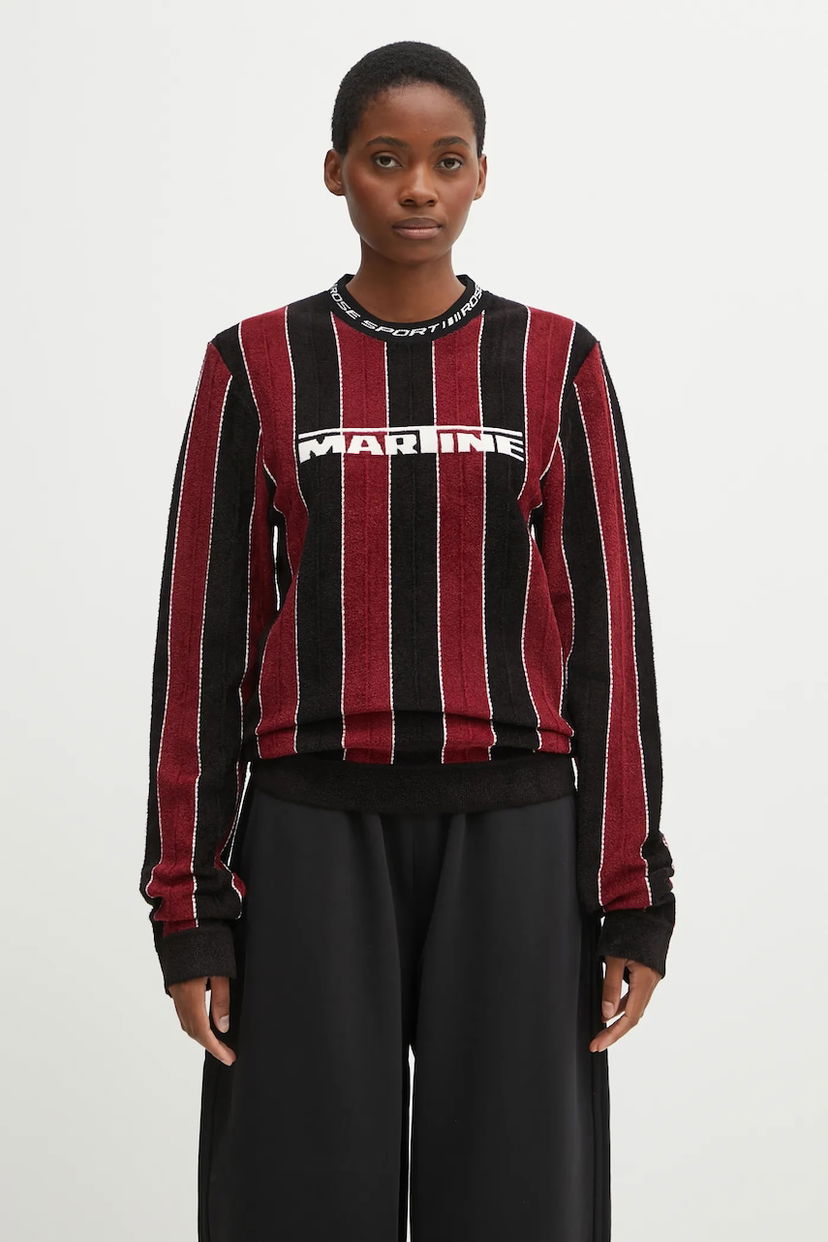 Sveter Martine Rose Martine Rose Sporty Logo Crew Striped Long-Sleeve Sweater Rôznofarebný | 982YA20027