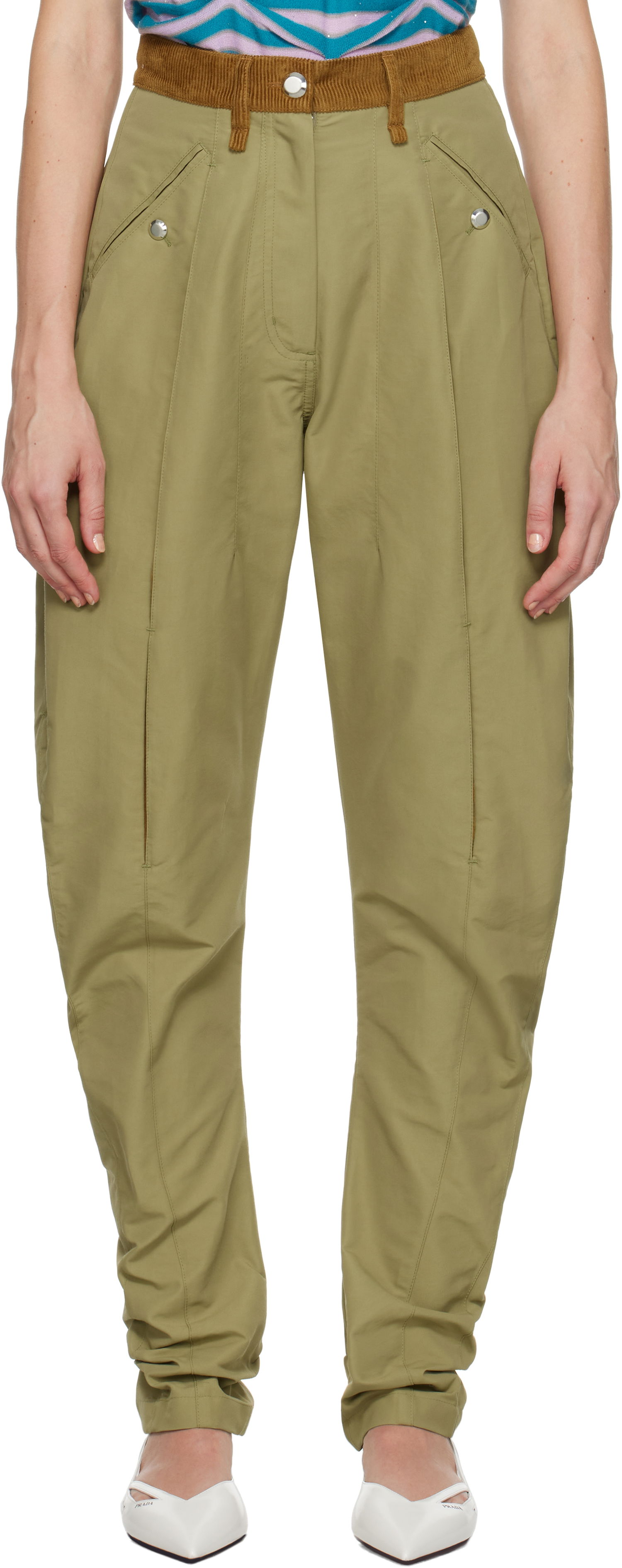 Nohavice KIKO KOSTADINOV Chasseur Trousers Zelené | KKWAW24T02-7, 0