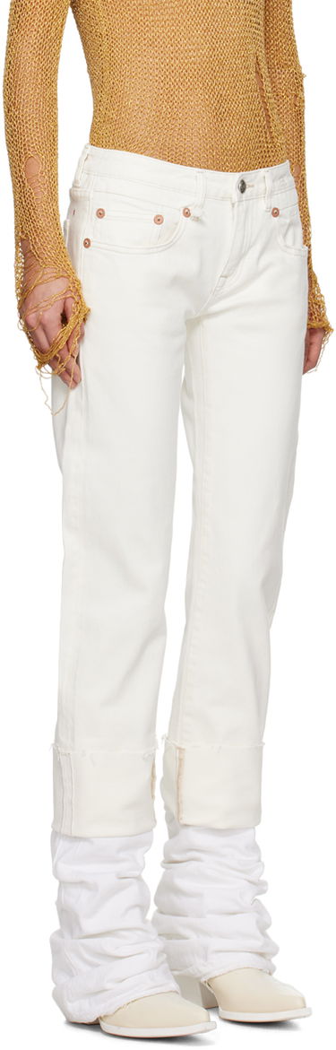 Džínsy R13 R13 Cuffed Boy Jeans Biela | R13W0092-D178A, 1