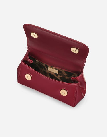 Kabelka Dolce & Gabbana Dolce & Gabbana Mini Sicily Leather Handbag Červená | BB7504A147180343, 3