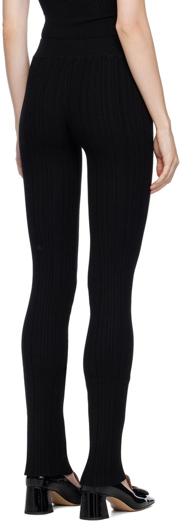 Nohavice Moschino Jeans Buckle Detail Trousers Čierna | 380 8711, 2
