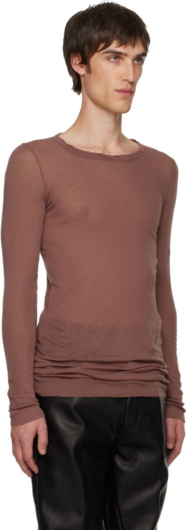 Tričko Rick Owens Rick Owens Concordians Rib Long-Sleeve T-shirt Šedá | RU02E1250 MR, 4