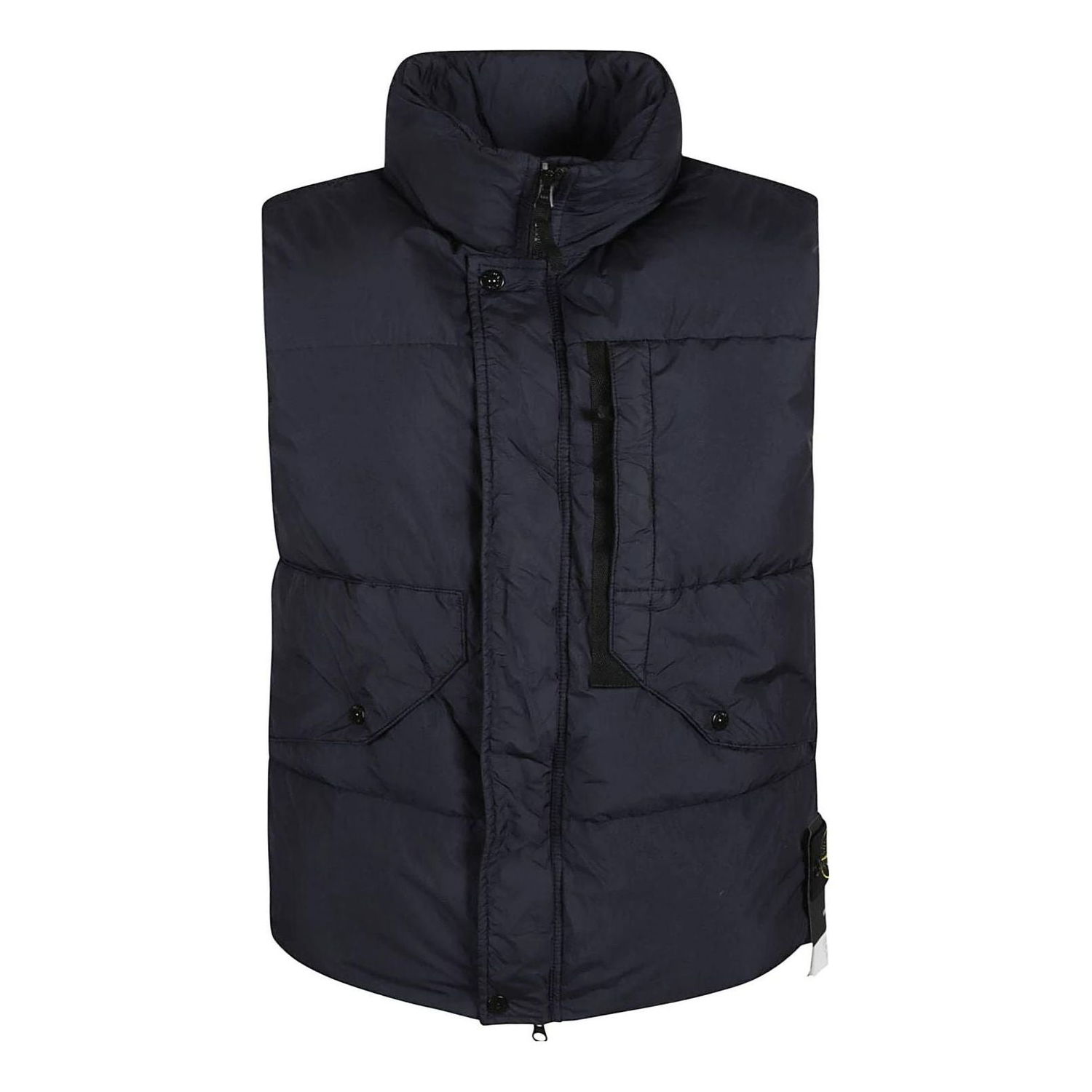 Vesta Stone Island Logo Patch High-neck Padded Vest Modrá | 7915G0423-V0020, 0