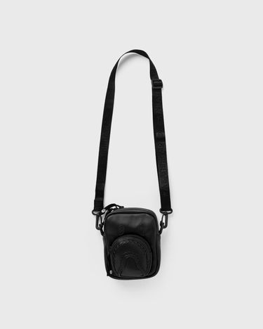 Taška cez rameno BAPE Shark Leatherini Crossbody Bag Čierna | 001SGK801004MBLK, 0