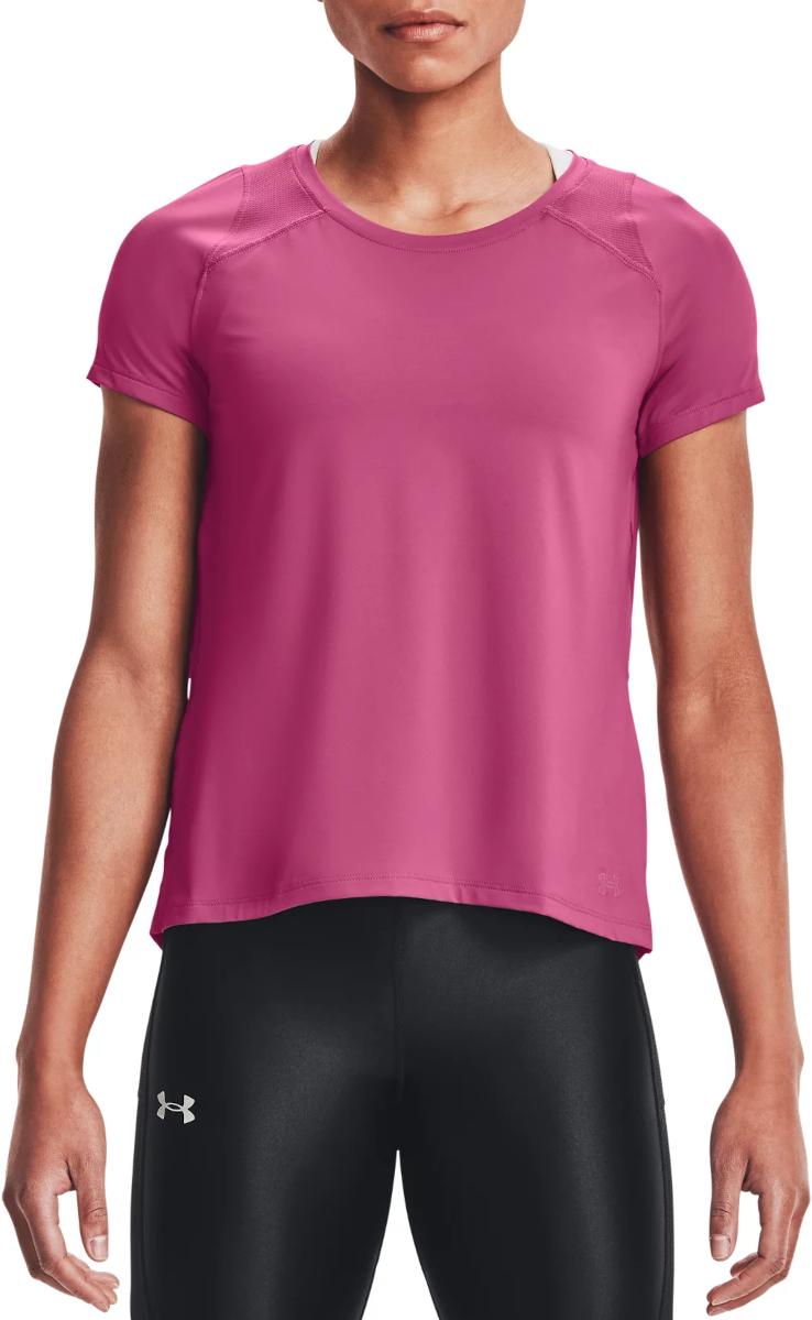 Tričko Under Armour T-Shirt IsoChill Run 200 Short Sleeve Ružová | 1361926-678, 0
