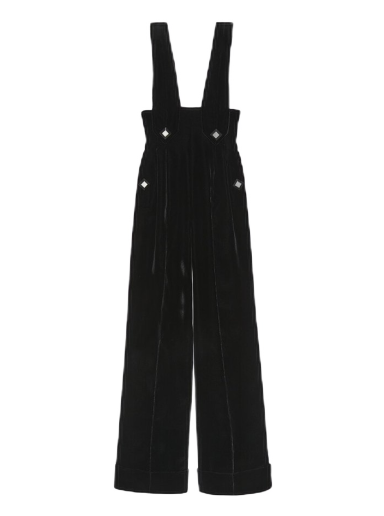 Overal Gucci Silk Viscose Cuffed Jumpsuit Čierna | 725971 ZAGN6 1000