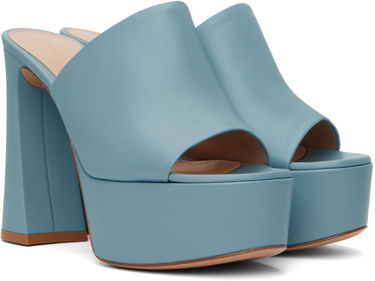 Tenisky a topánky Gianvito Rossi Gianvito Rossi Holly Mule Platform Sandals Modrá | G16990.70RIC.NAP, 3