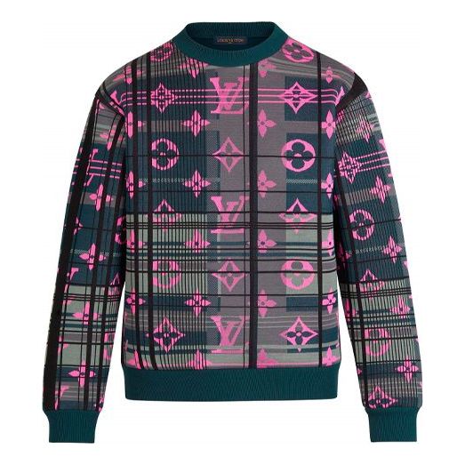 Sveter Louis Vuitton Louis Vuitton Monogram Crewneck Long Sleeve Sweatshirt Rôznofarebný | 1A8P0J