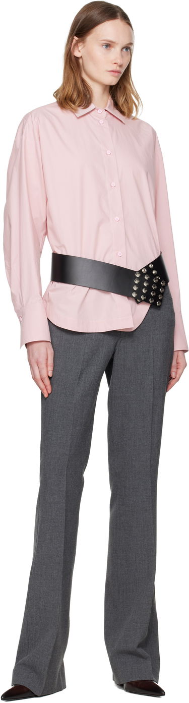 Košeľa The Attico Eliza Long-Sleeve Button-Up Shirt Ružová | 251WCH00014 CCC052AA, 3