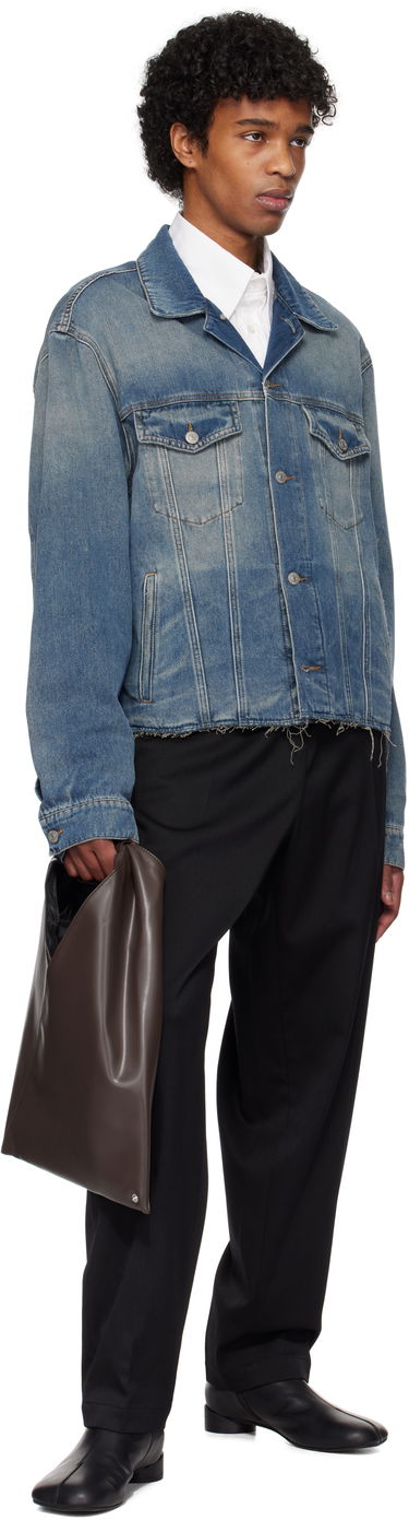 Bunda Maison Margiela MM6 Maison Margiela Raw Edge Denim Jacket Modrá | SH0AM0047 M30017, 3
