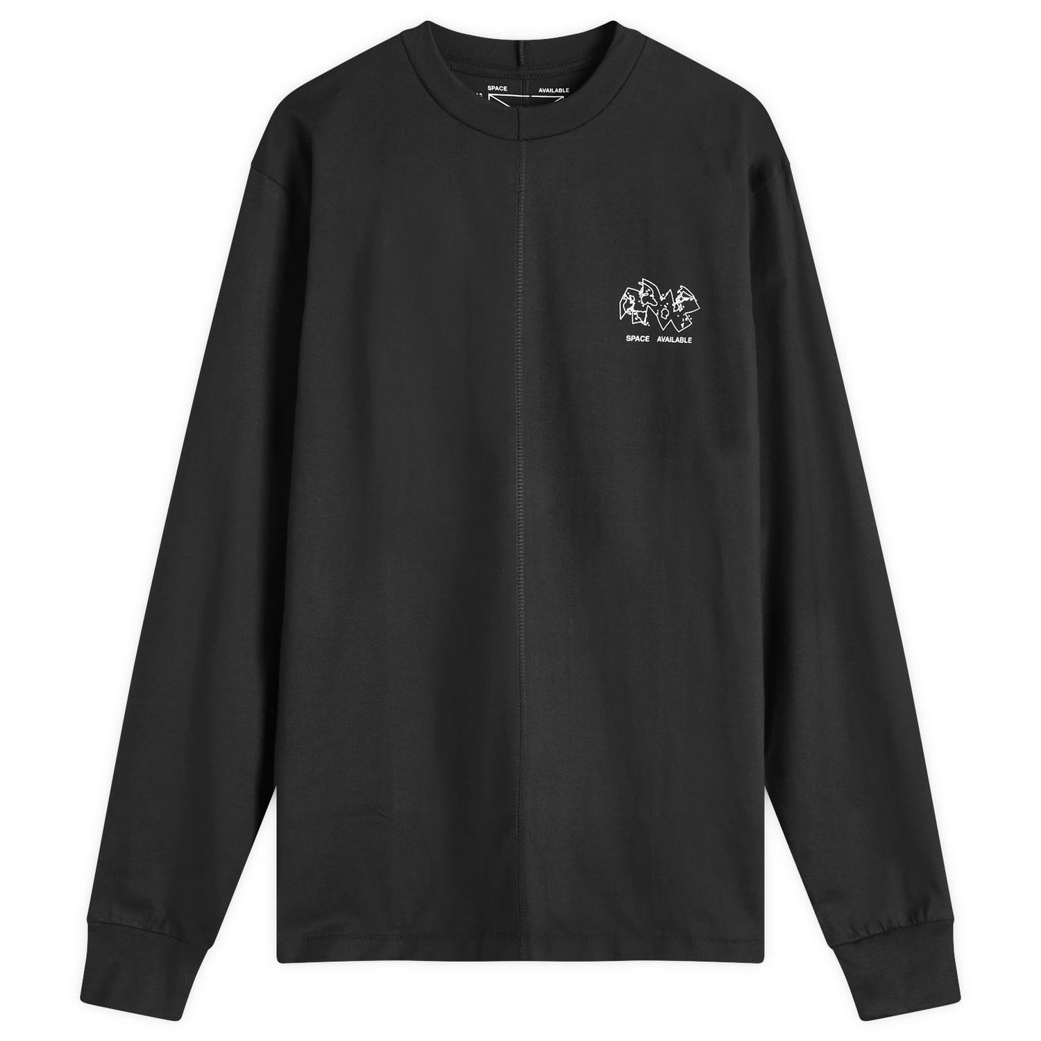 Tričko Space Available Ocean Mapping T-Shirt Čierna | SA-OMT001-BLK, 0