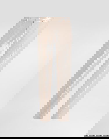 Nohavice Dolce & Gabbana Dolce & Gabbana Sequin Trousers Béžová | GY7BMTFLSIMM0121, 0