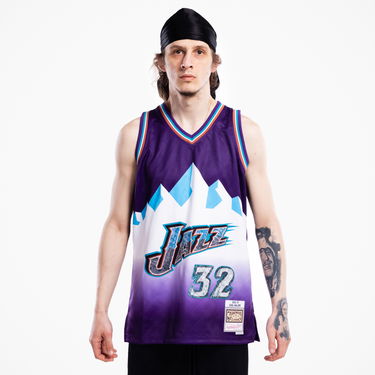 Dres Mitchell & Ness 75th Anniversary Swingman Jersey Karl Malone Fialová | SMJY1202-UJA96KMAPURP, 0