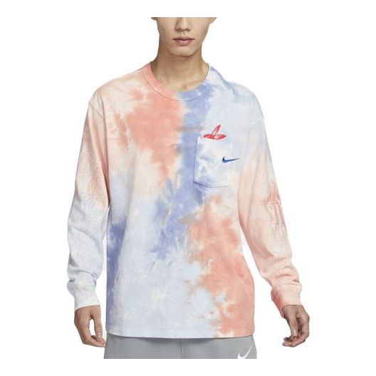 Tričko Nike Sportswear Tie Dye Long Sleeve T-Shirt Ružová | FD8432-466, 0