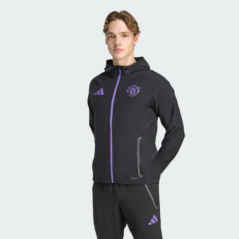 Nohavice adidas Performance Manchester United Tiro 25 Competition Vis Travel Pants Čierna | JV5351