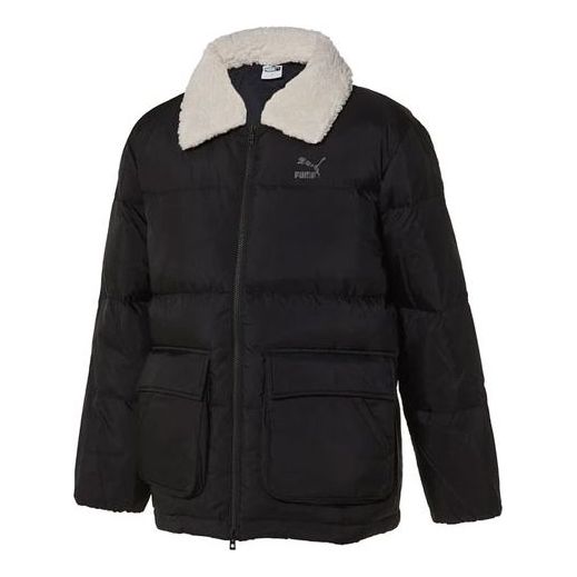 Prešívaná bunda Puma Sherpa Collar Puffer Jacket Čierna | 929798-01