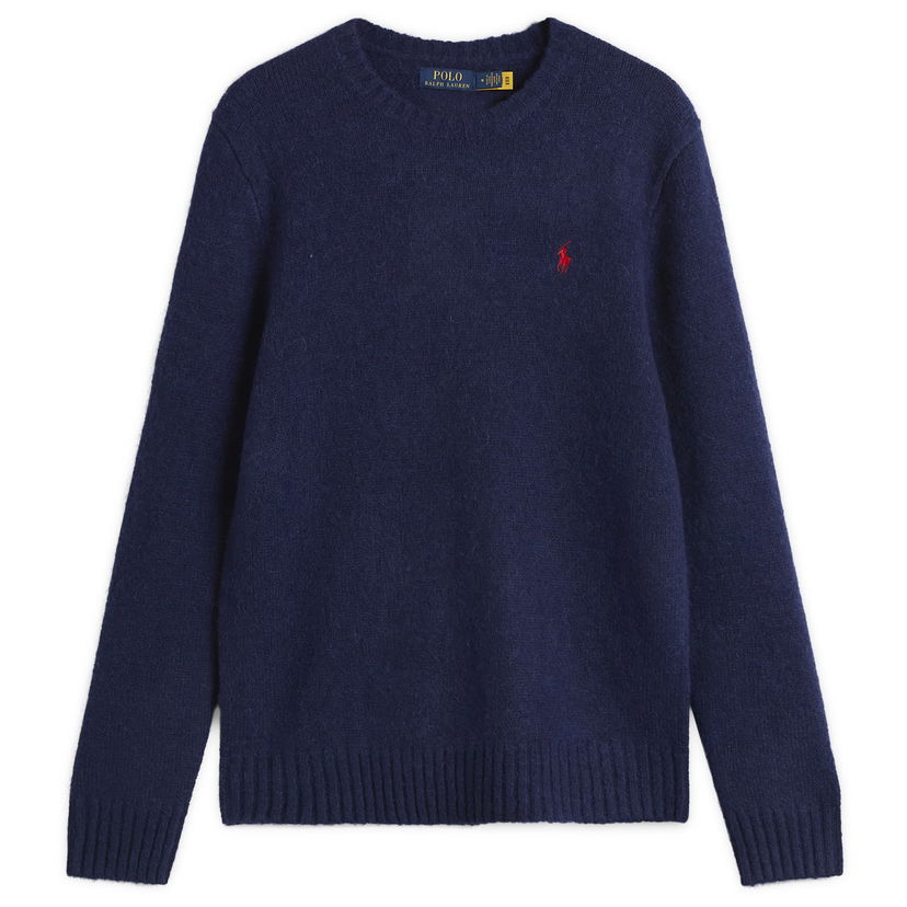 Sveter Polo by Ralph Lauren Brushed Shetland Knit Jumper Navy | 710918805501-BLU