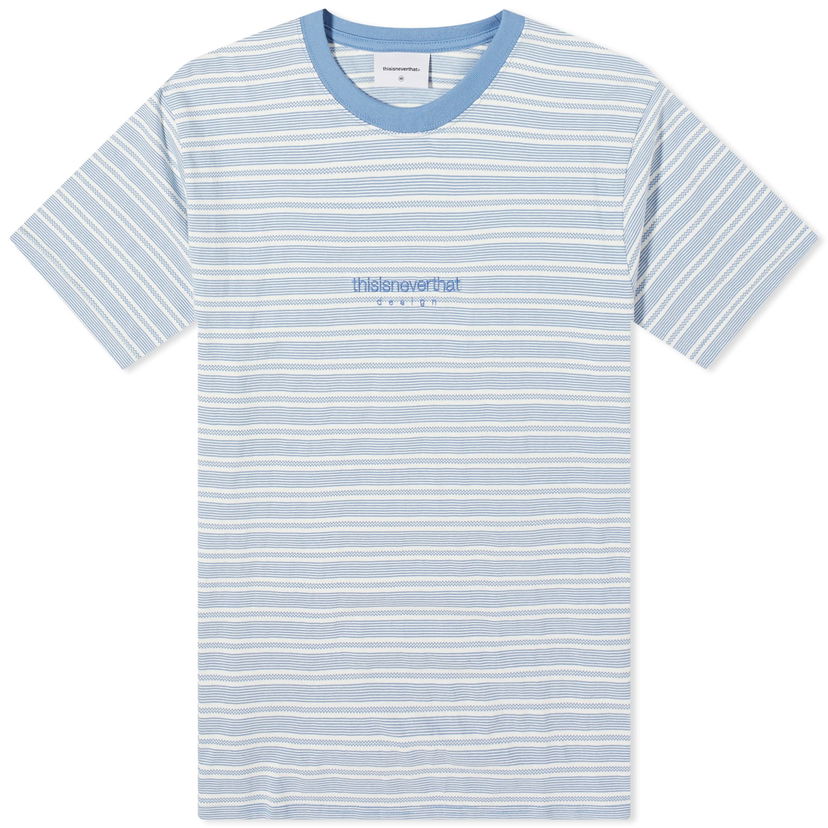 Tričko thisisneverthat Micro Striped Tyrkysová | TN241TTSST25-BLU