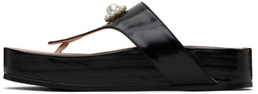 Šaty Simone Rocha Simone Rocha Pearl Thong Platform Sandals Čierna | SLD47D 0740, 2