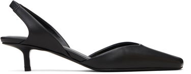 Starostlivosť o obuv Loulou de Saison Loulou de Saison Akila LDS Leather Slingback Heels Čierna | AKILA LDS, 0