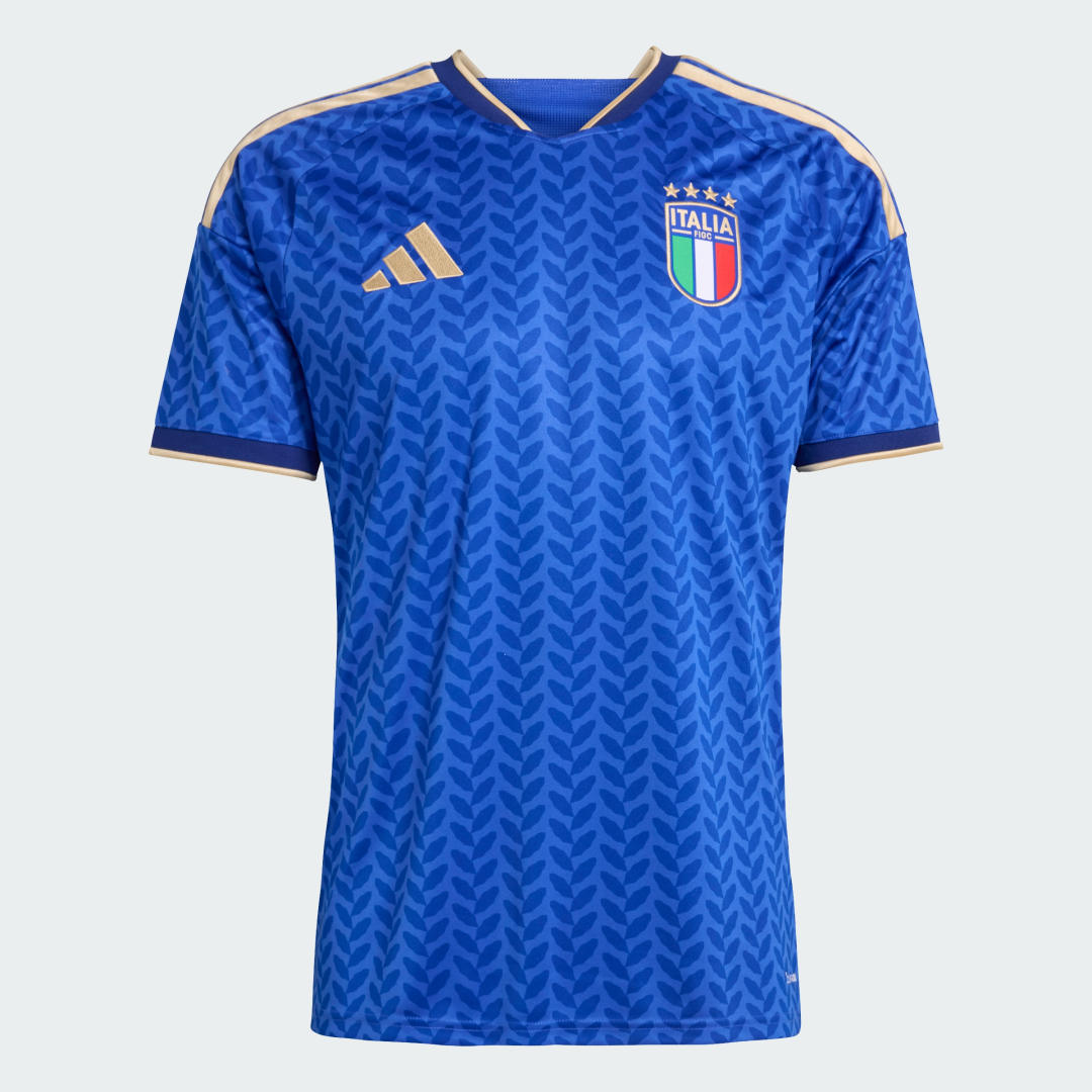 Dres adidas Performance Italy Patterned Soccer Jersey Modrá | JL6937, 0