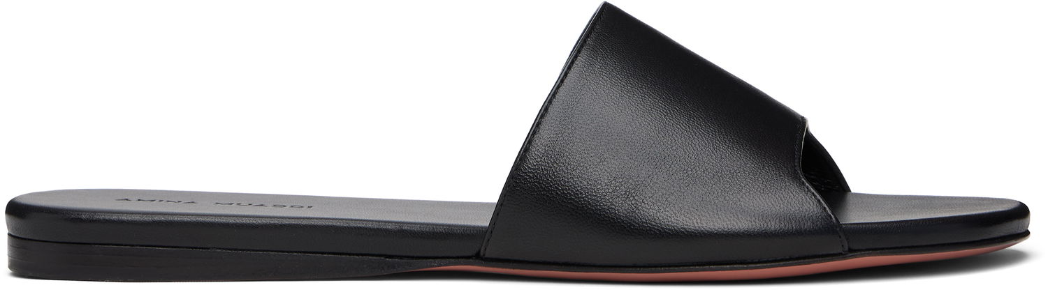 Doplnky Amina Muaddi Amina Muaddi Bianca Sandals Čierna | BIANCA FLAT, 0