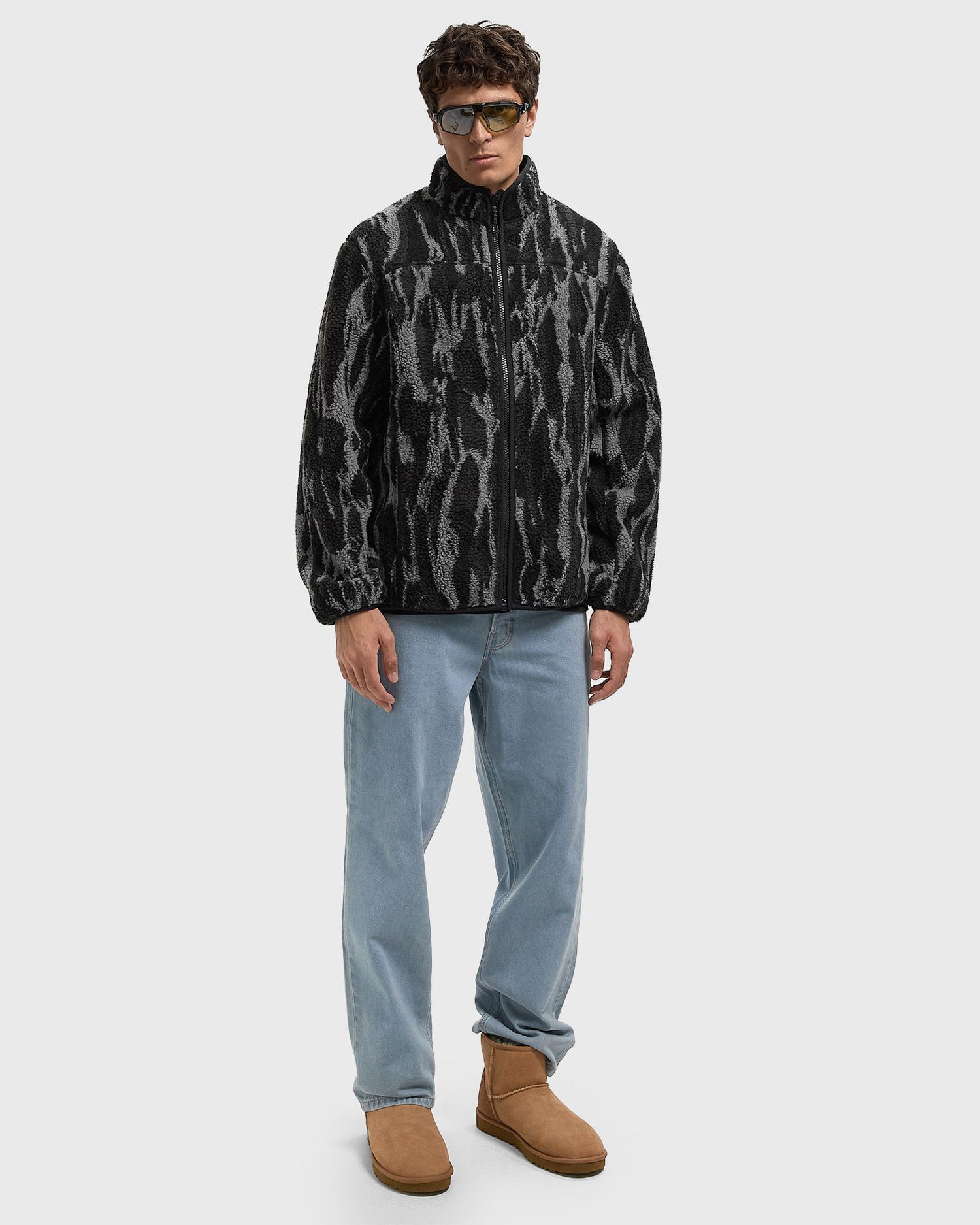 Bunda Peak Performance Abstract Pattern Pile Full-Zip Jacket Rôznofarebný | G80334040, 1