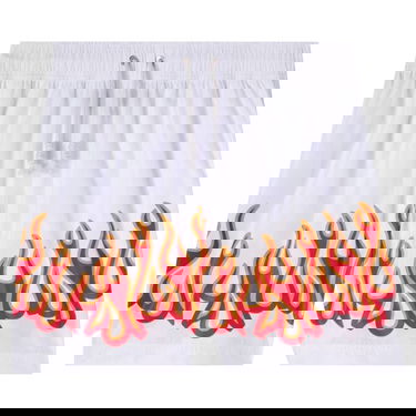 Plavky Palm Angels Burning Flames Print Swim Short Biela | PMFA011F22FAB0010125, 1